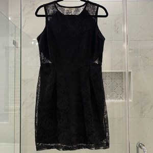 Sheer Lace Little Black Dress